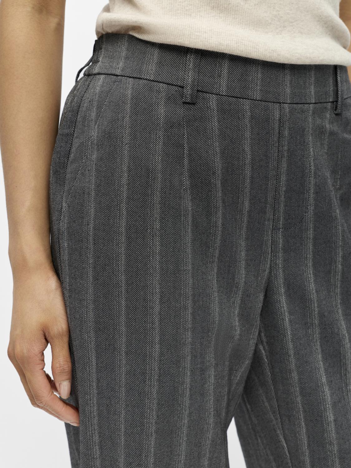 OBJLISA Trousers - Medium Grey Melange - VERO MODA & VILA Bergvik